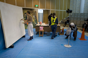 世田谷美術館　公開制作風景