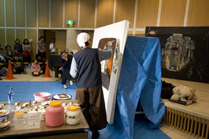 世田谷美術館　公開制作風景